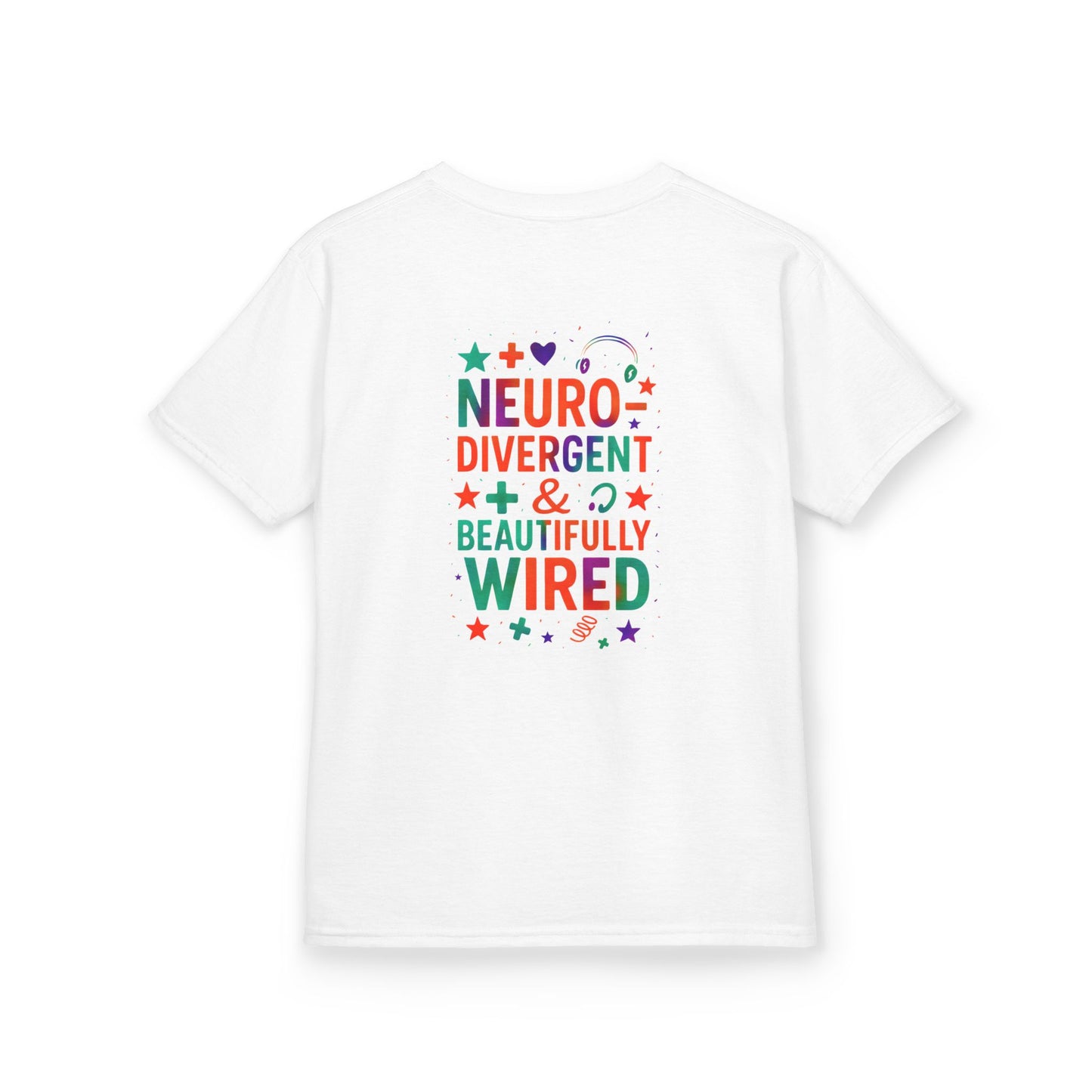 🧩 IB Leaf Neurodivergent & Beautifully Wired – Kids SPD & Autism Awareness Tee