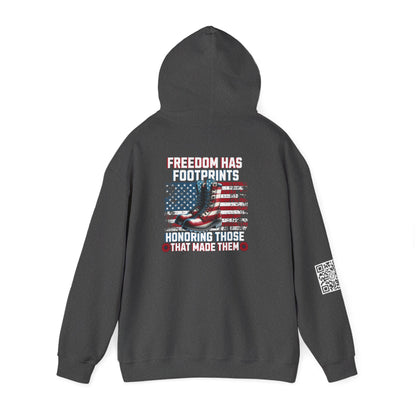 IBLeaf Freedom Has Footprints – Veterans Tribute Hoodie