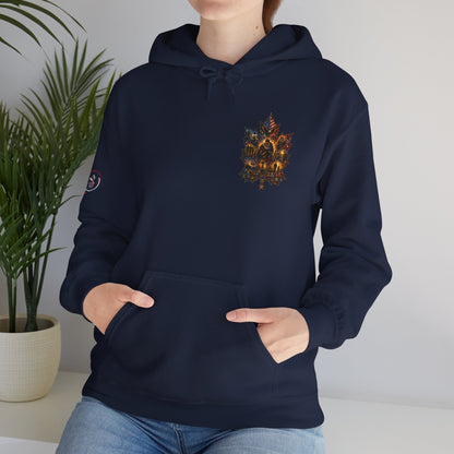 IB Leaf™ Freedom Has Footprints Veterans Tribute Hoodie | Built by Courage, Carried by Sacrifice
