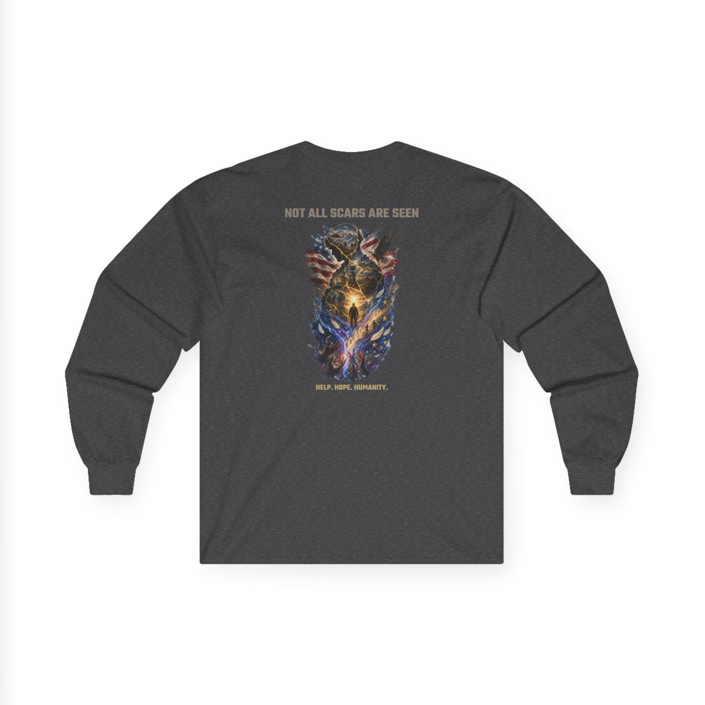 Not All Scars Are Seen | Veteran Mental Health Awareness Long Sleeve