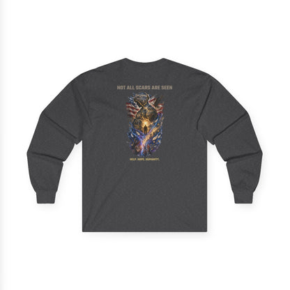 Not All Scars Are Seen | Veteran Mental Health Awareness Long Sleeve