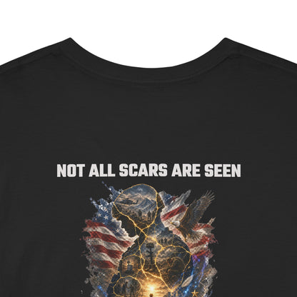 IB Leaf Not All Scars Are Seen | Veteran Mental Health Awareness Tee