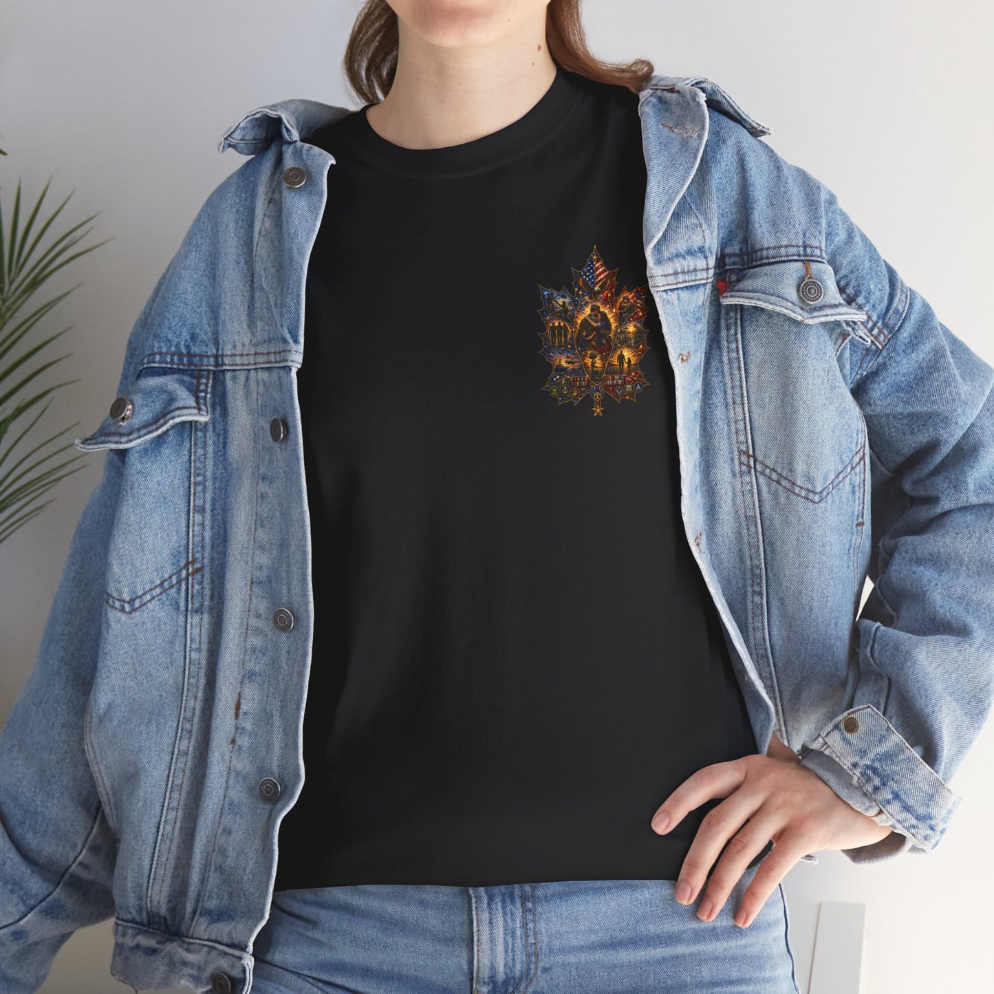 IB Leaf™ Freedom Has Footprints Veterans Tribute Tee | Built by Courage, Carried by Sacrifice