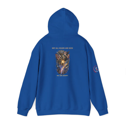Not All Scars Are Seen | Veteran Mental Health Awareness Hoodie