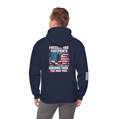 IBLeaf Freedom Has Footprints – Veterans Tribute Hoodie