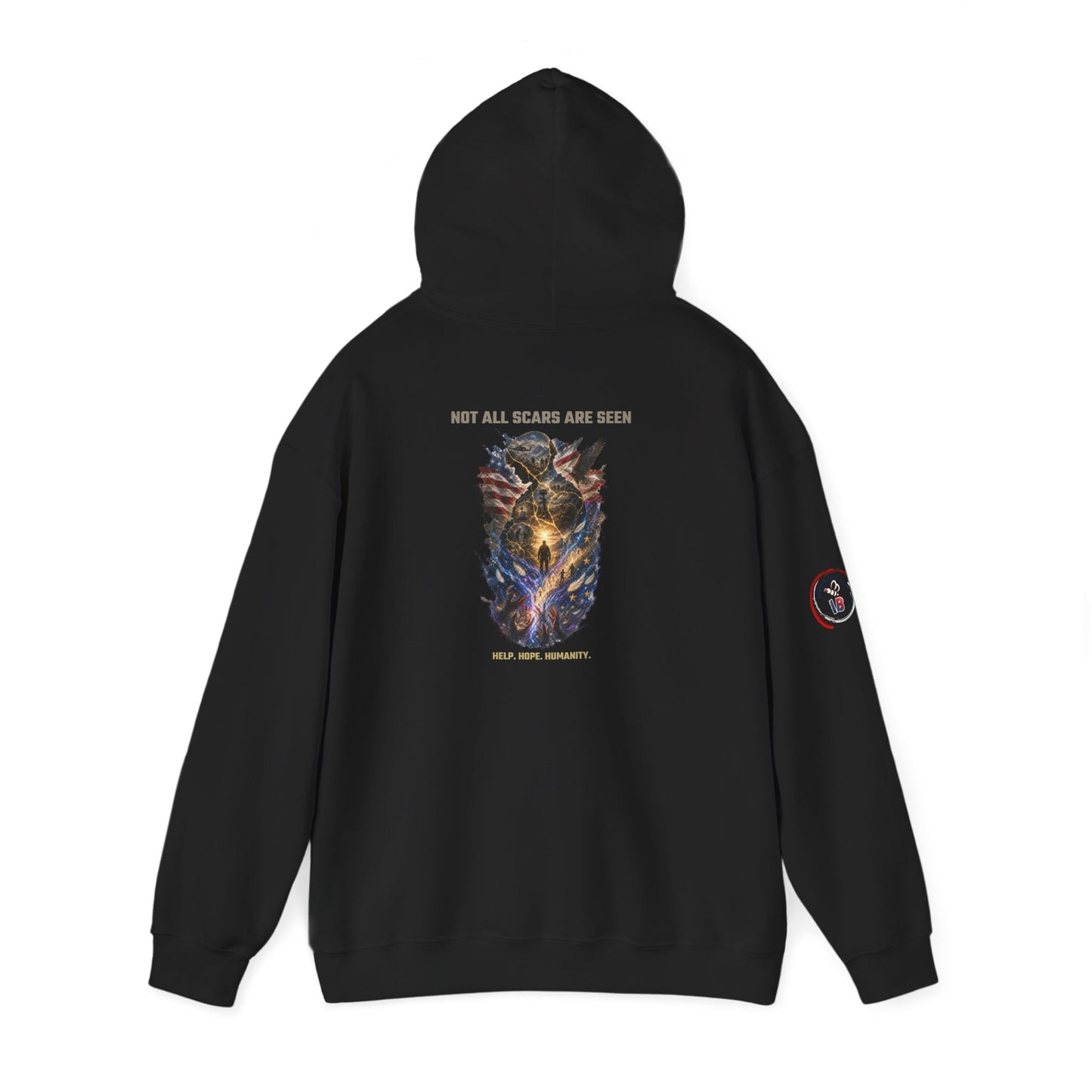 Not All Scars Are Seen | Veteran Mental Health Awareness Hoodie