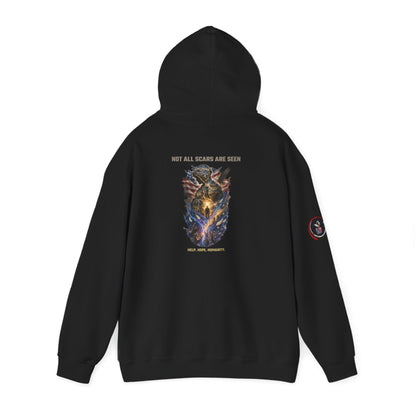 Not All Scars Are Seen | Veteran Mental Health Awareness Hoodie