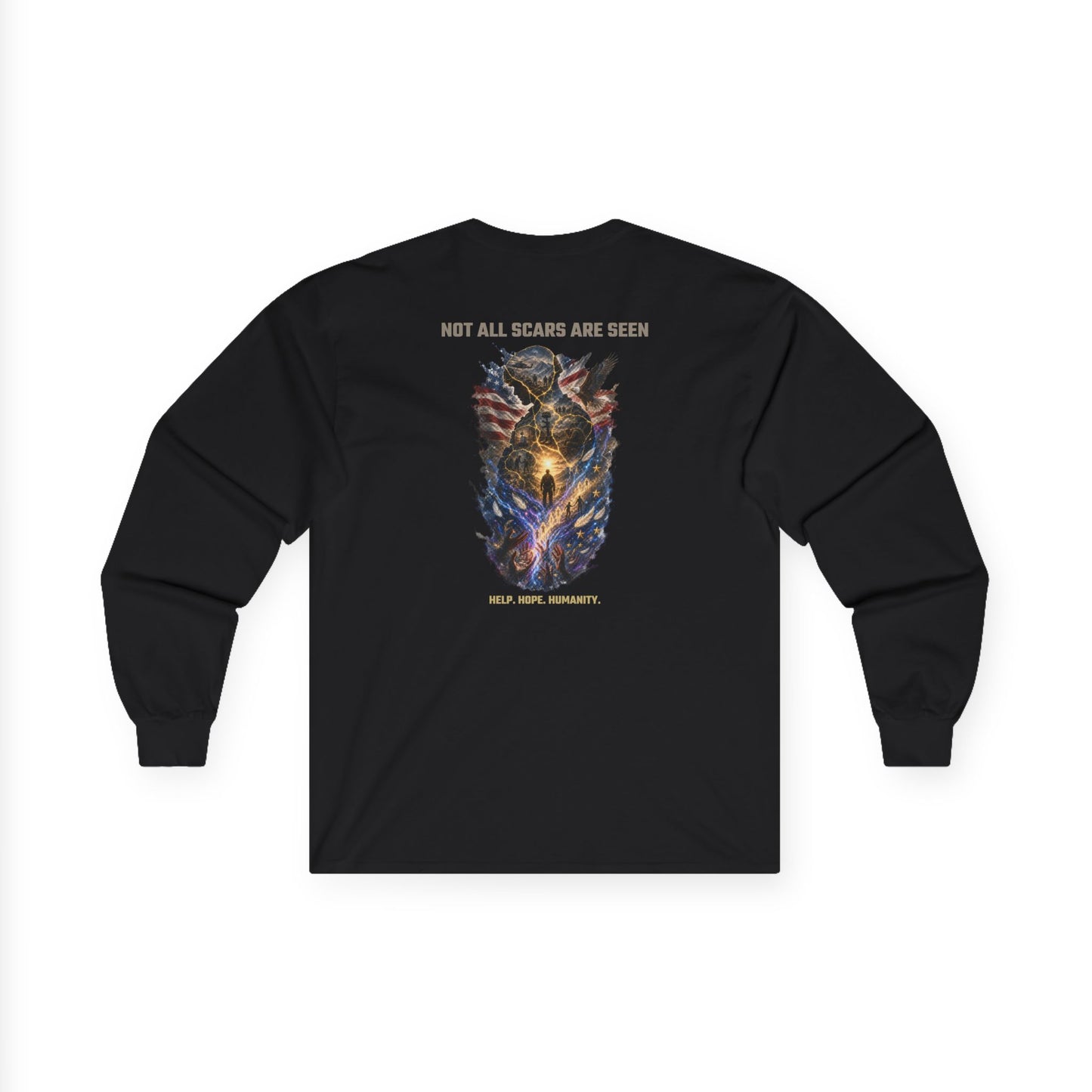 Not All Scars Are Seen | Veteran Mental Health Awareness Long Sleeve