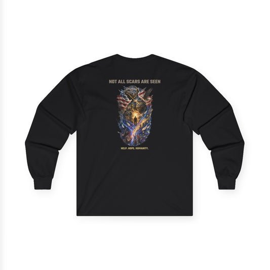 Not All Scars Are Seen | Veteran Mental Health Awareness Long Sleeve