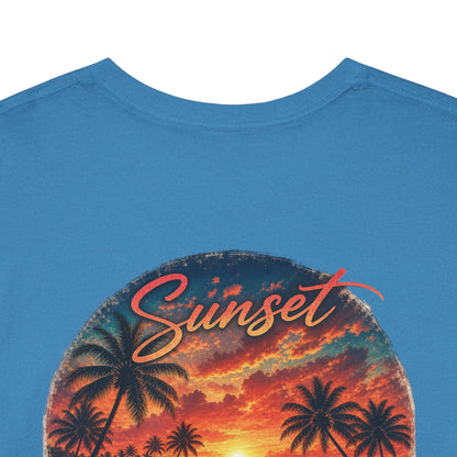 Sunset Serenity | Premium Coastal Art Tee