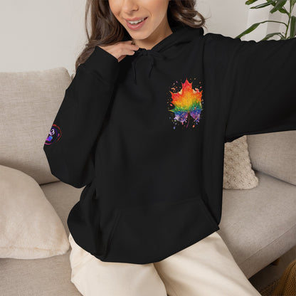 IB Leaf "Pride & Love" LGBTQ+ Awareness Hoodie | Love Loud. Live Proud.