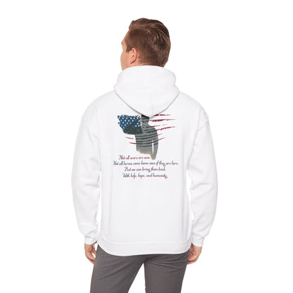 IB Leaf “Not All Scars Are Seen” Hoodie – Wear the Message That Matters