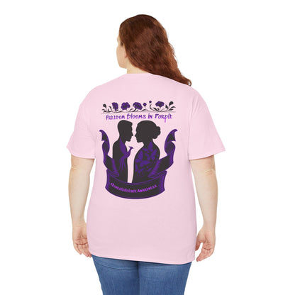💜 Freedom Blooms in Purple – Domestic Violence Awareness Tee