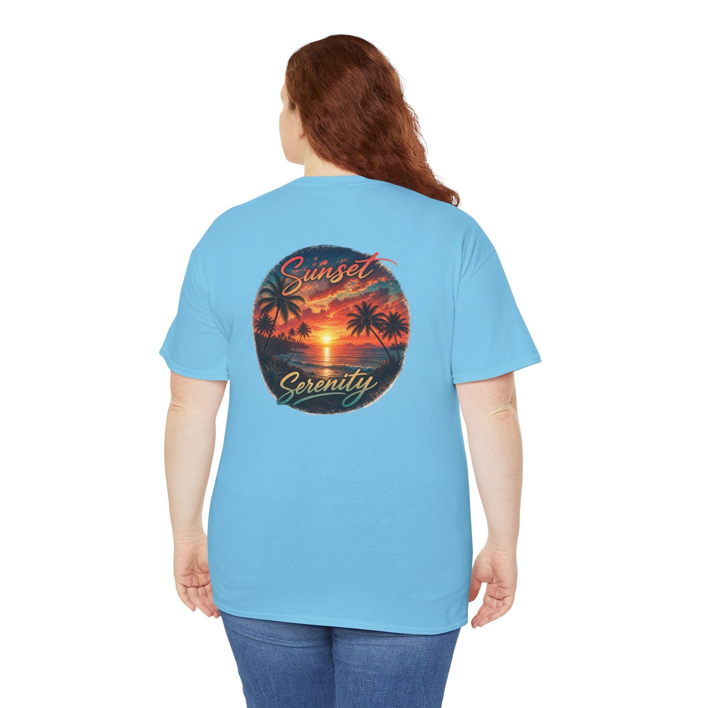 Sunset Serenity | Premium Coastal Art Tee