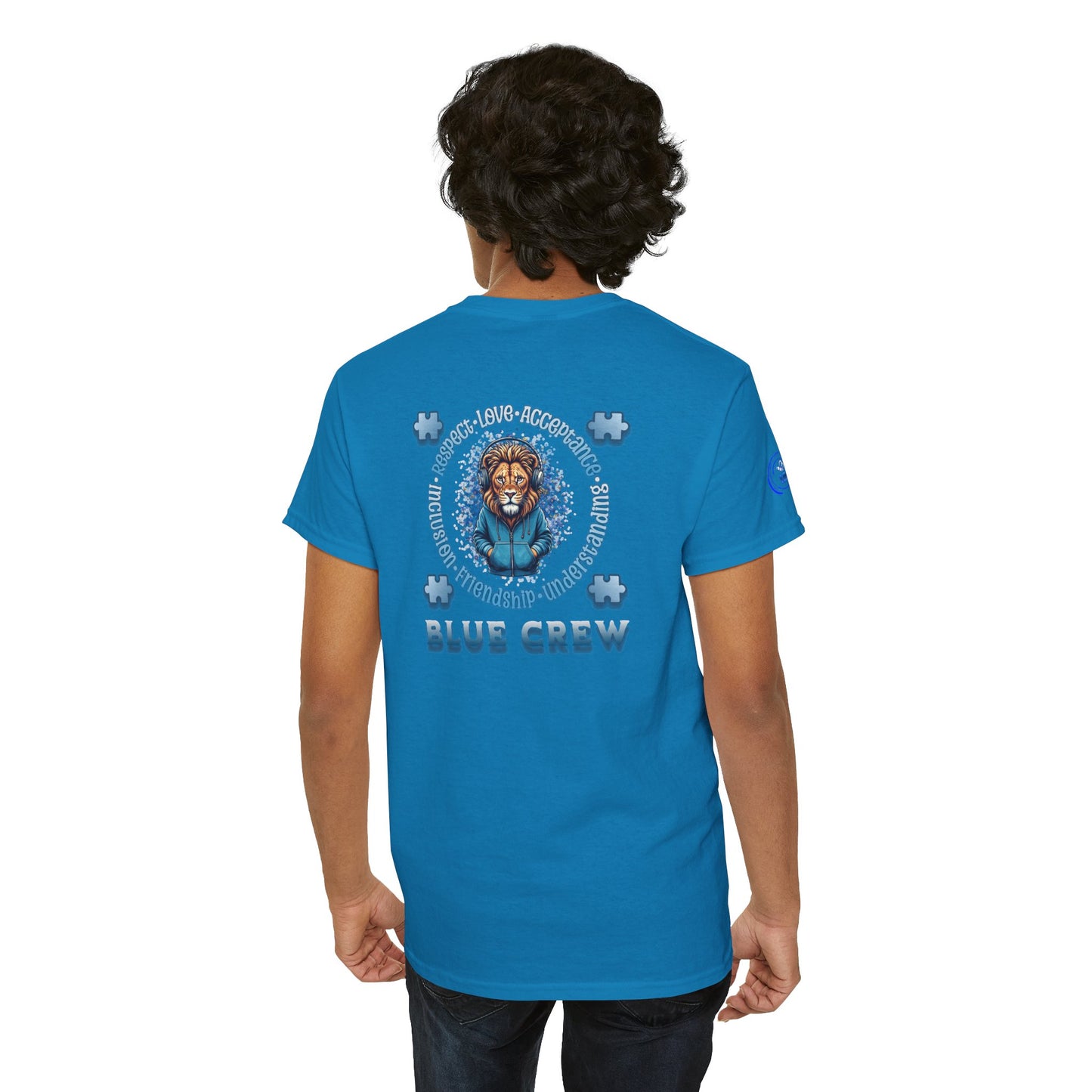 IB Leaf Blue Crew Autism Community Tee | Respect • Love • Inclusion