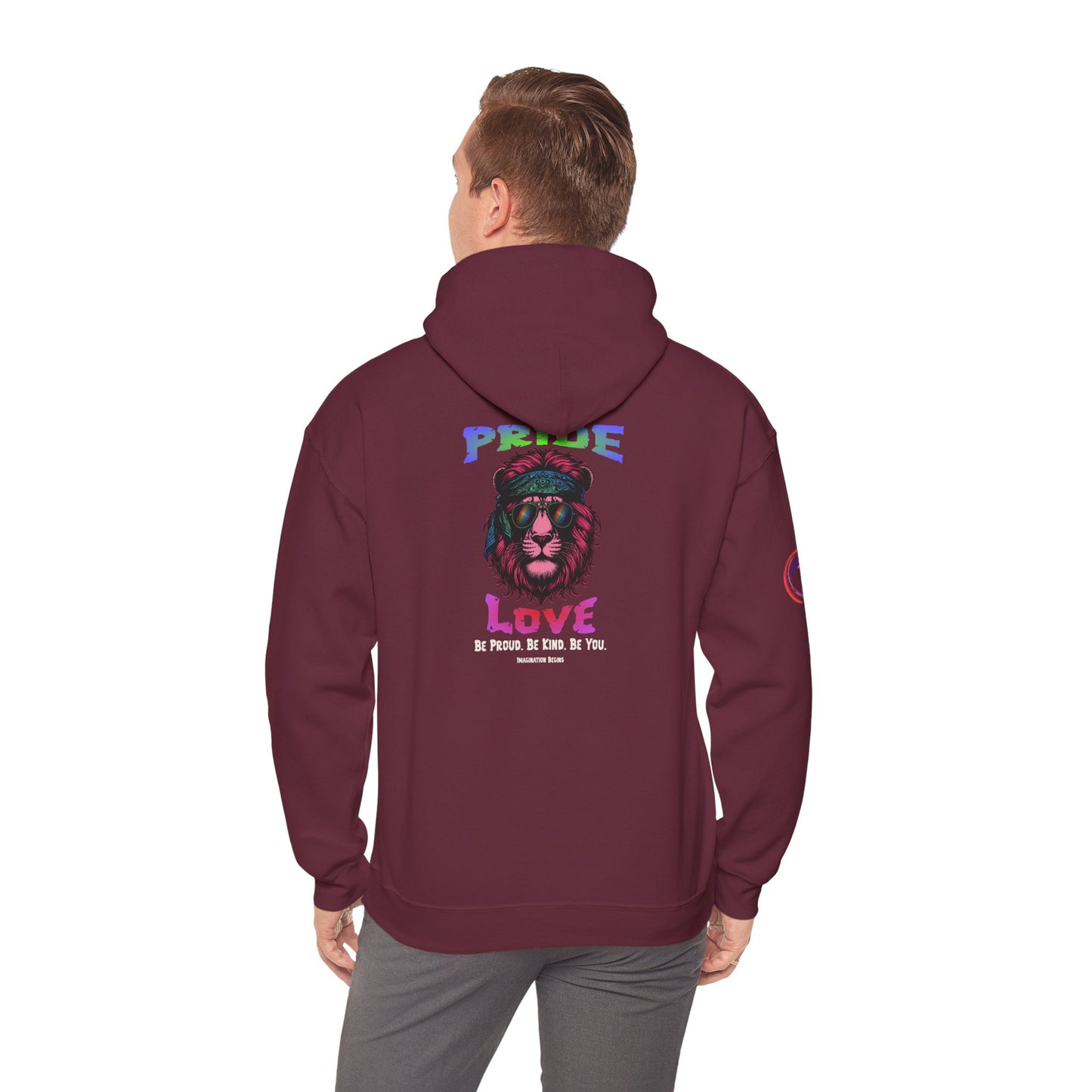 IB Leaf "Pride & Love" LGBTQ+ Awareness Hoodie | Love Loud. Live Proud.