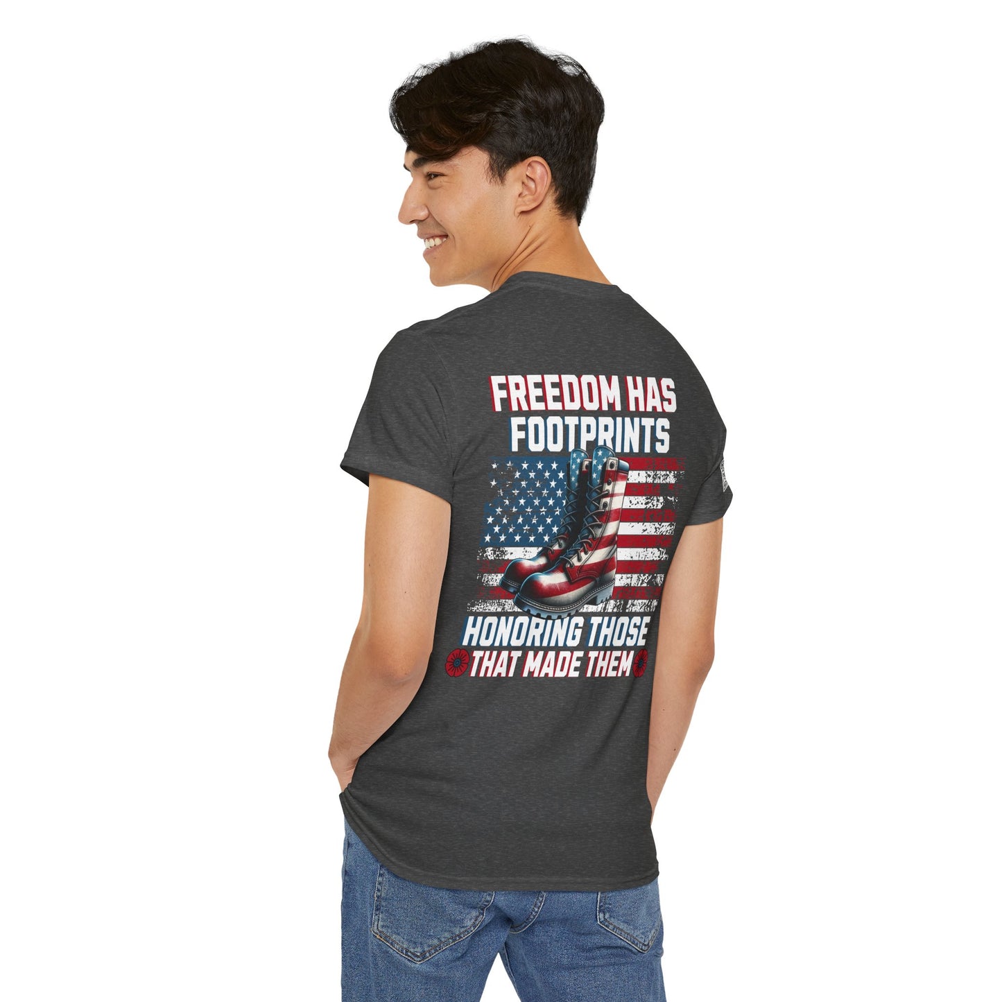 IBLeaf Freedom Has Footprints – Veterans Tribute Tee