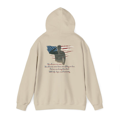 IB Leaf “Not All Scars Are Seen” Hoodie – Wear the Message That Matters