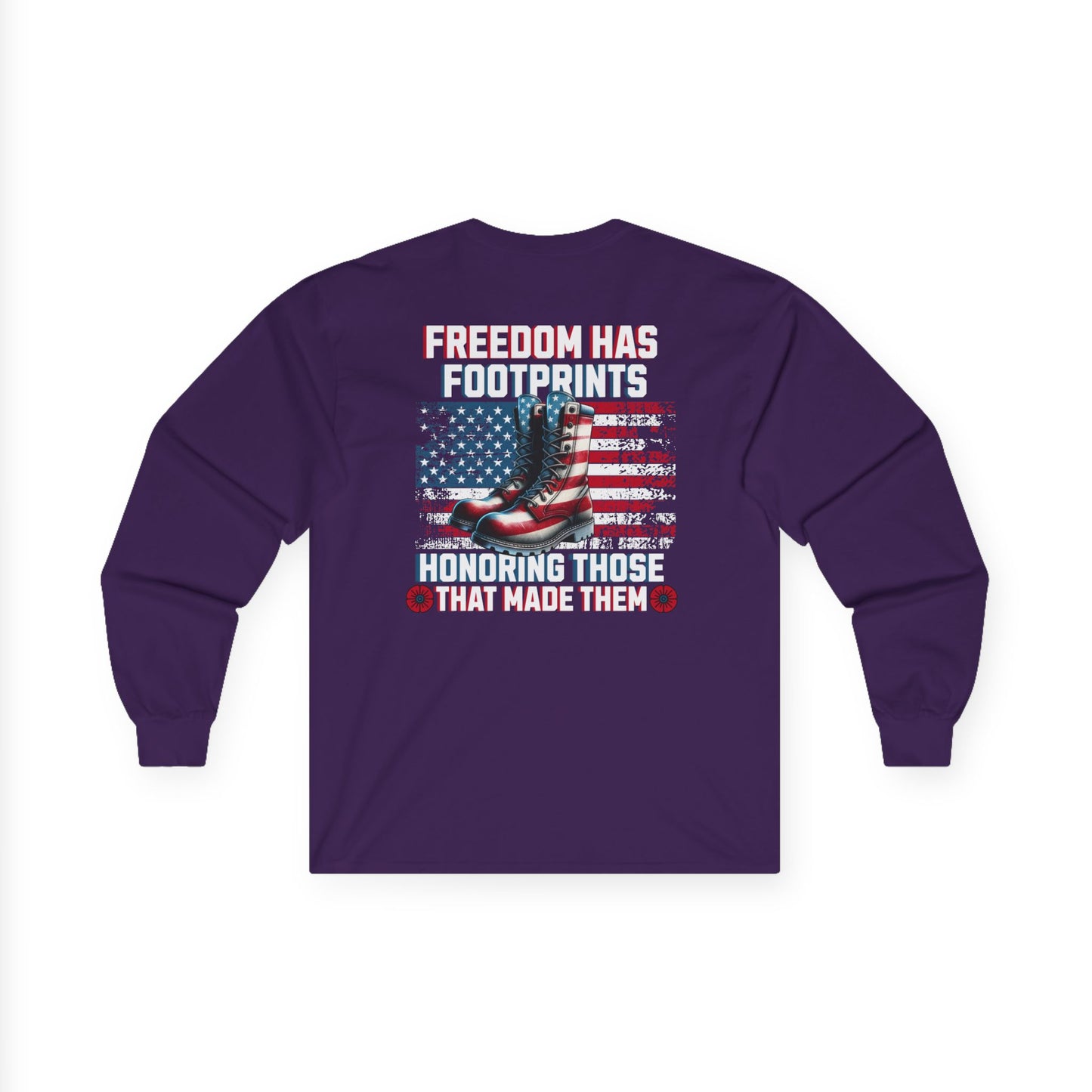 IBLeaf Freedom Has Footprints – Veterans Tribute Long Sleeve