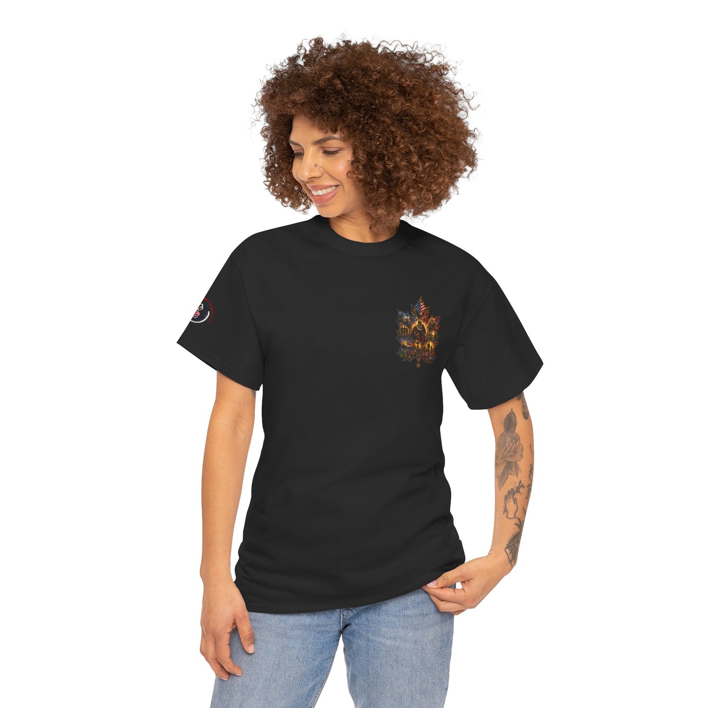 IB Leaf™ Freedom Has Footprints Veterans Tribute Tee | Built by Courage, Carried by Sacrifice