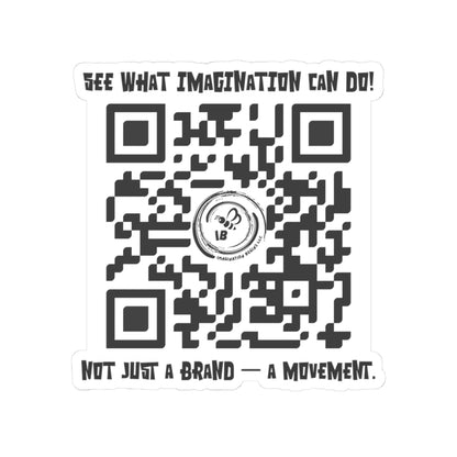 Inspirational QR Code Sticker - Imagine the  Movement