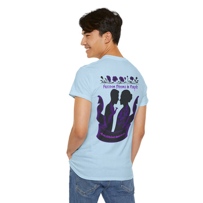 💜 Freedom Blooms in Purple – Domestic Violence Awareness Tee