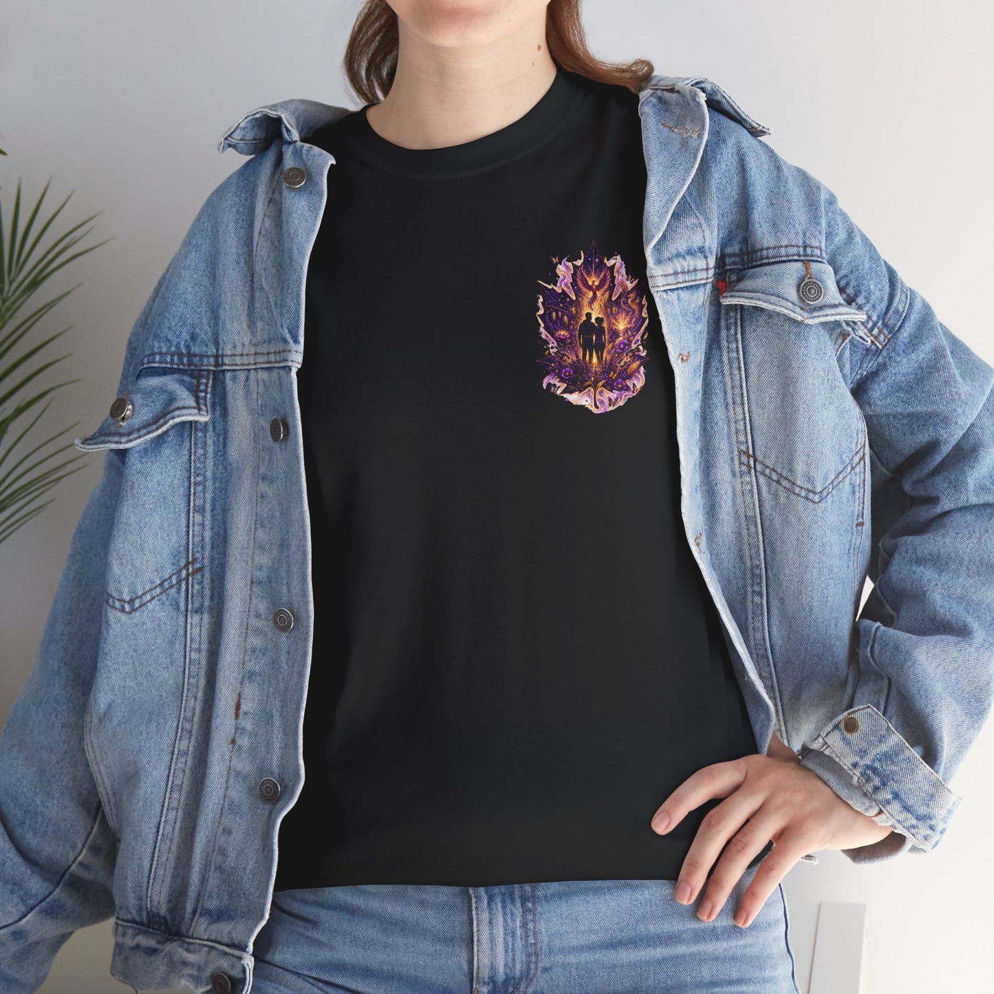Freedom Blooms in Purple™ Breaking Chains. Building Futures | IB Leaf Domestic Violence Awareness Tee