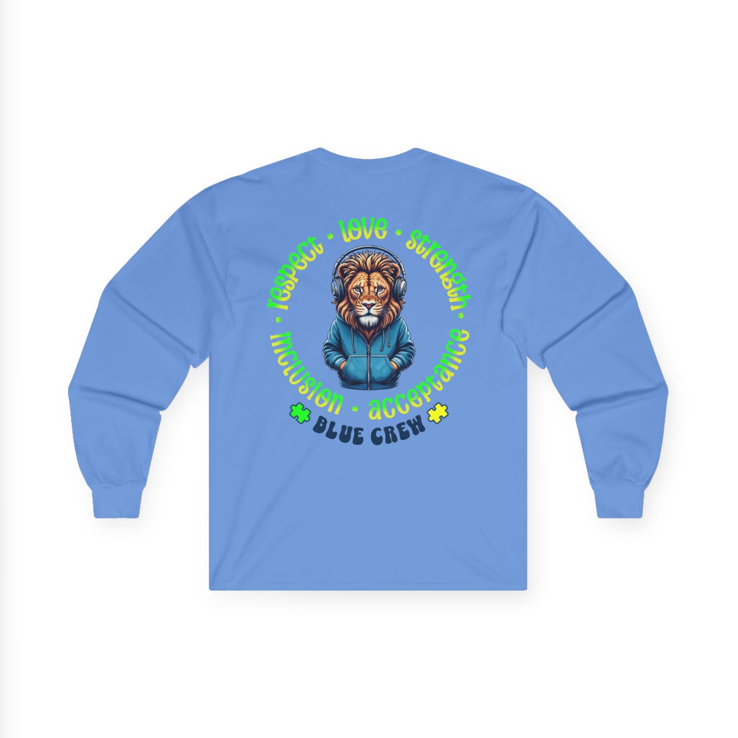 IB Leaf "Blue Crew" Autism Awareness Long Sleeve – Roar with Respect, Lead with Love