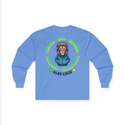 IB Leaf "Blue Crew" Autism Awareness Long Sleeve – Roar with Respect, Lead with Love