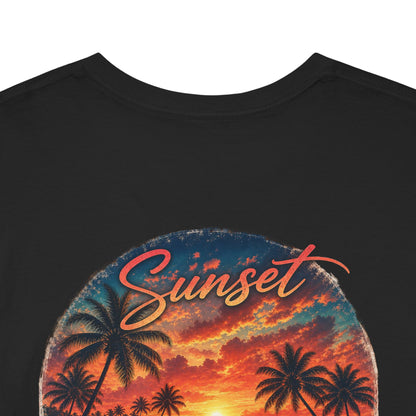 Sunset Serenity | Premium Coastal Art Tee