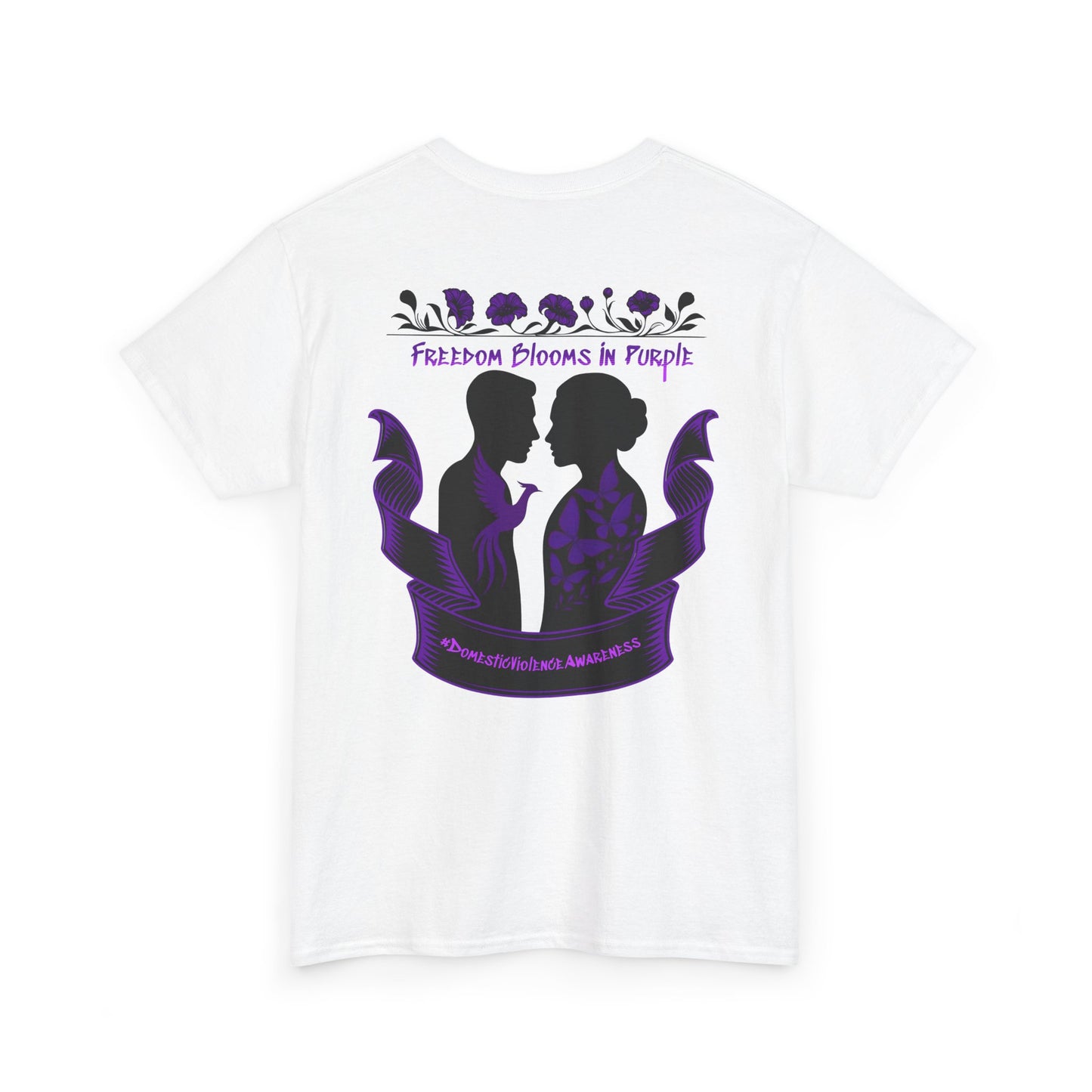 💜 Freedom Blooms in Purple – Domestic Violence Awareness Tee