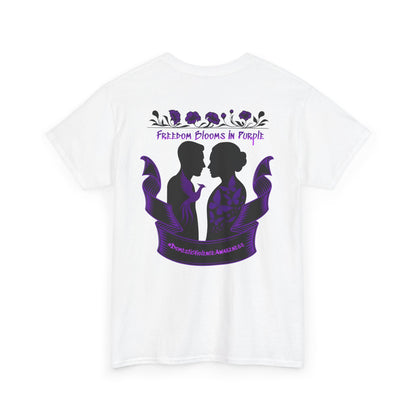 💜 Freedom Blooms in Purple – Domestic Violence Awareness Tee
