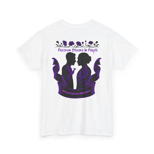 💜 Freedom Blooms in Purple – Domestic Violence Awareness Tee