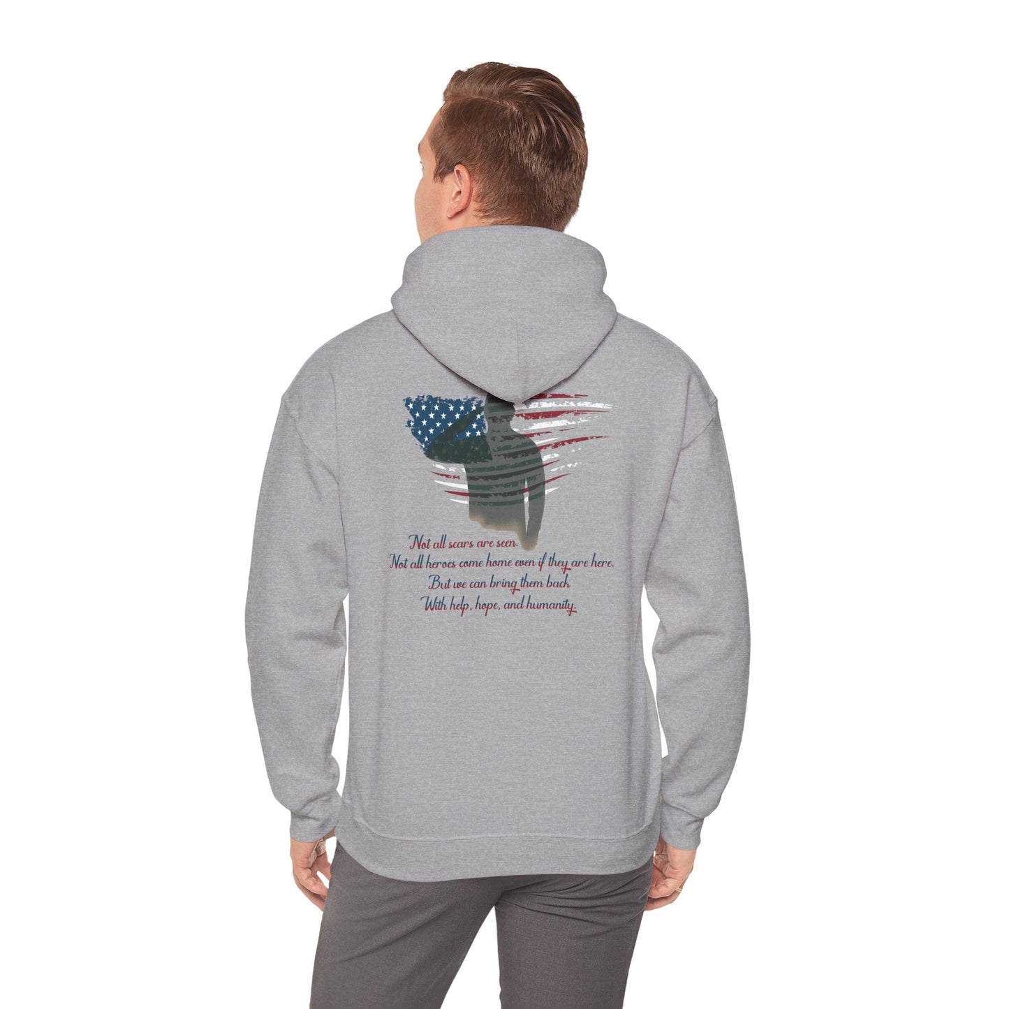 IB Leaf “Not All Scars Are Seen” Hoodie – Wear the Message That Matters