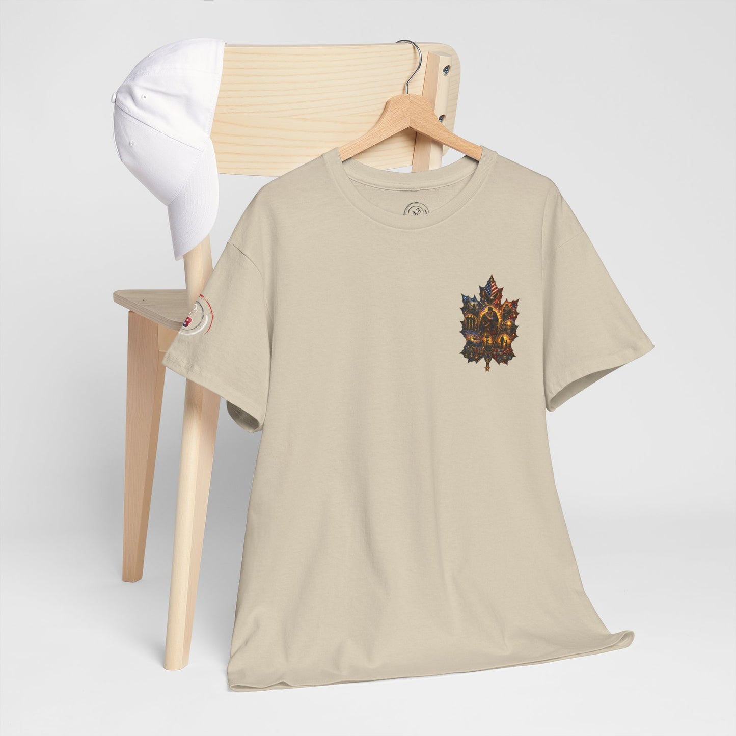 IB Leaf™ Freedom Has Footprints Veterans Tribute Tee | Built by Courage, Carried by Sacrifice