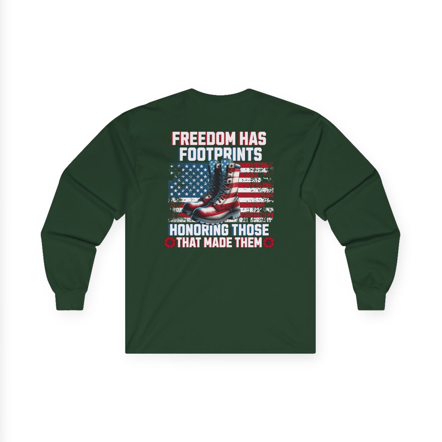 IBLeaf Freedom Has Footprints – Veterans Tribute Long Sleeve