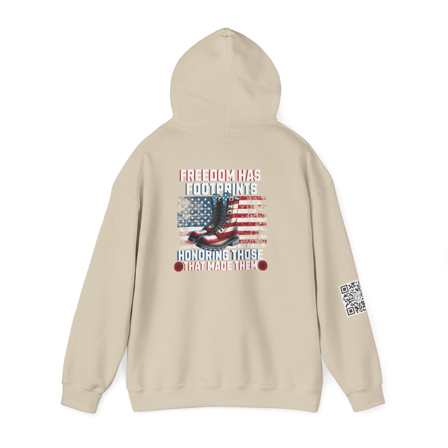 IBLeaf Freedom Has Footprints – Veterans Tribute Hoodie