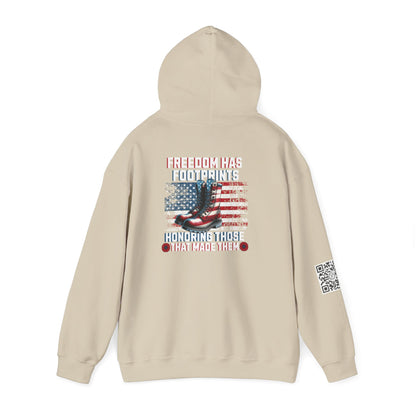 IBLeaf Freedom Has Footprints – Veterans Tribute Hoodie