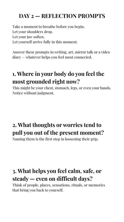 Blooming Forward: A Gentle Reset Mobile Digital Workbook